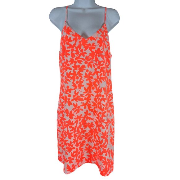 J. Crew Dresses & Skirts - J. Crew Size 6 Floral Orange White Mini Slip Dress